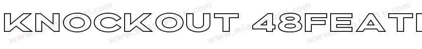 Knockout 48Featherwe字体转换